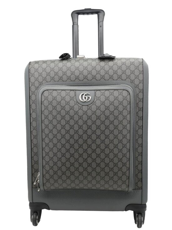 Gucci Ophidia Cabin Trolley GG Supreme Canvas Travel Bag Grey - Picture 1 of 13